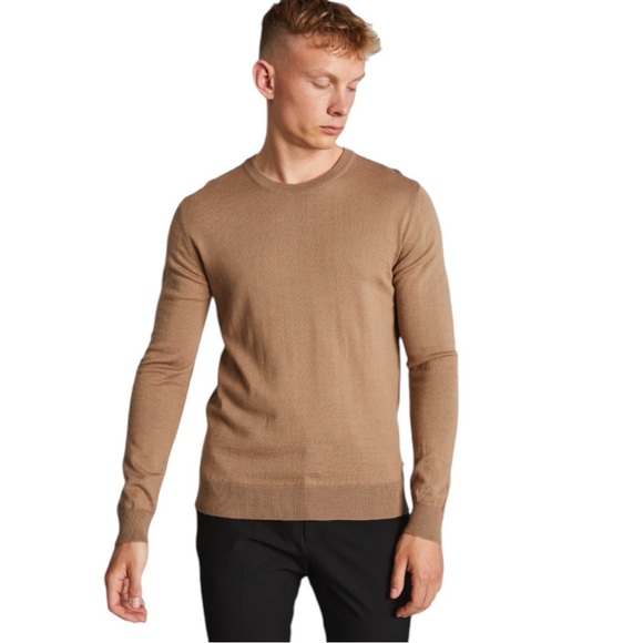 Brown Textured Zara Long Sleeve Shirt (L) - Picture 1 of 6